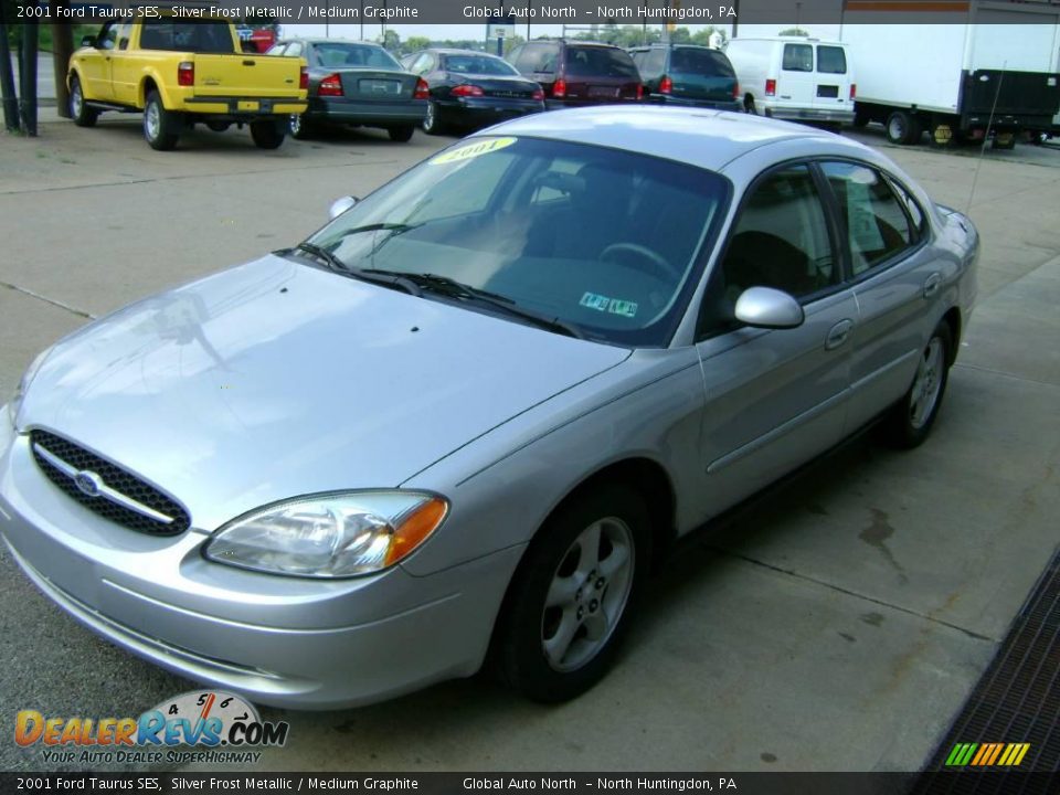 2001 Ford Taurus SES Silver Frost Metallic / Medium Graphite Photo #4