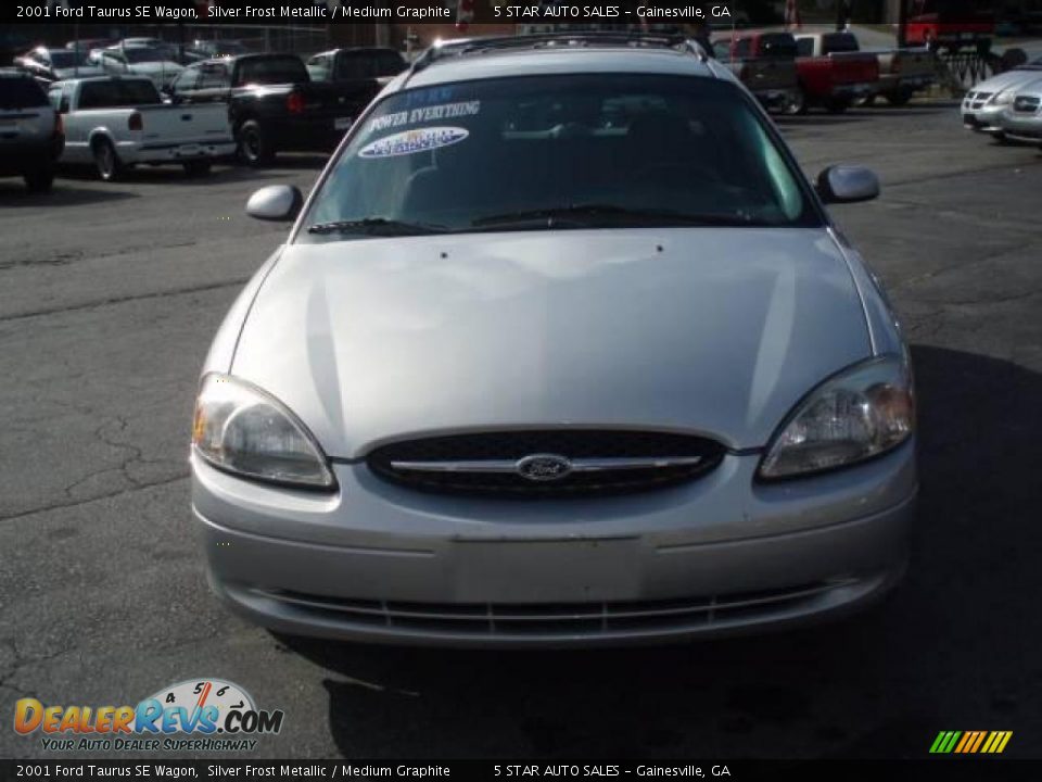 2001 Ford Taurus SE Wagon Silver Frost Metallic / Medium Graphite Photo #3