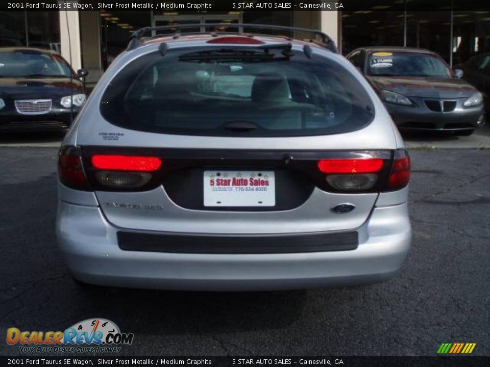 2001 Ford Taurus SE Wagon Silver Frost Metallic / Medium Graphite Photo #5