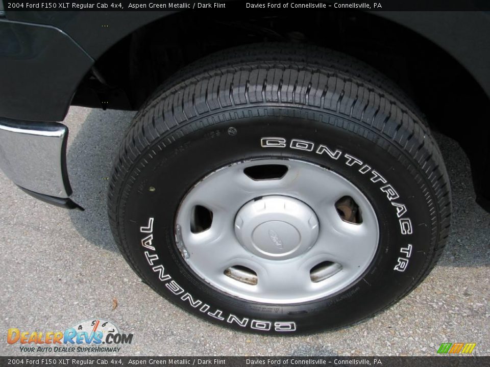 2004 Ford F150 XLT Regular Cab 4x4 Aspen Green Metallic / Dark Flint Photo #3