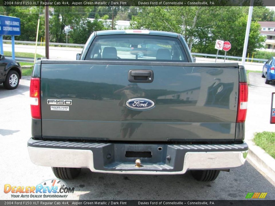 2004 Ford F150 XLT Regular Cab 4x4 Aspen Green Metallic / Dark Flint Photo #6