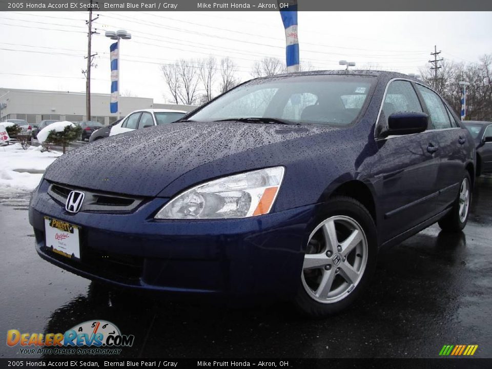 2005 Honda Accord EX Sedan Eternal Blue Pearl / Gray Photo #1