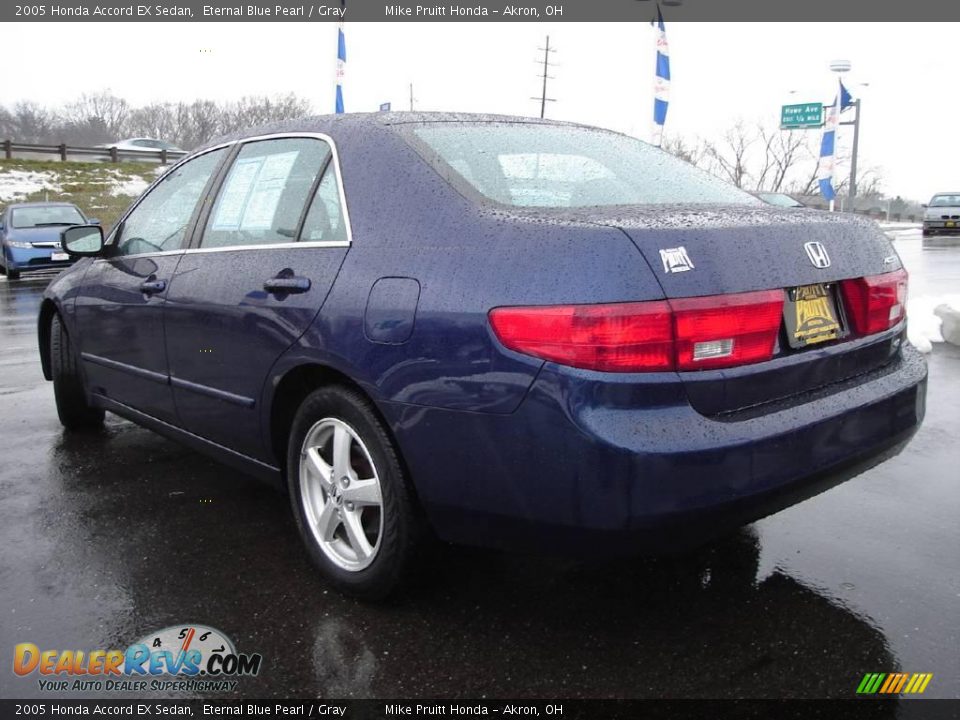 2005 Honda Accord EX Sedan Eternal Blue Pearl / Gray Photo #3
