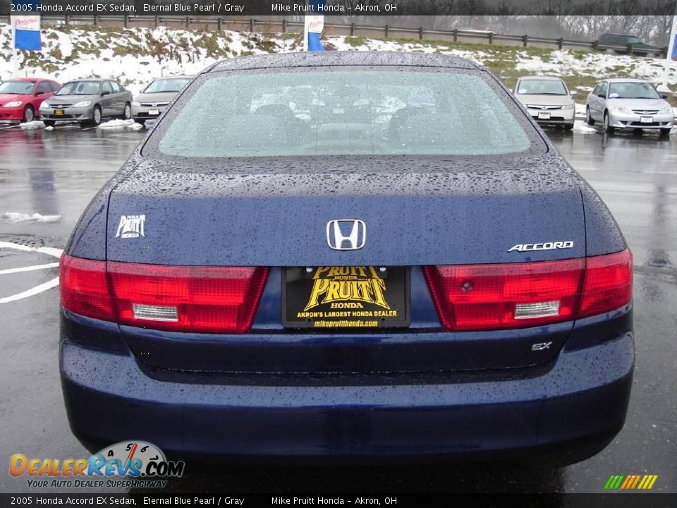 2005 Honda Accord EX Sedan Eternal Blue Pearl / Gray Photo #4