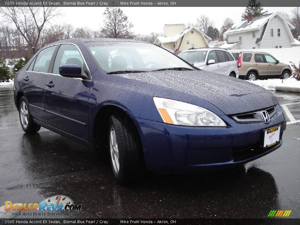 2005 Honda Accord EX Sedan Eternal Blue Pearl / Gray Photo #7