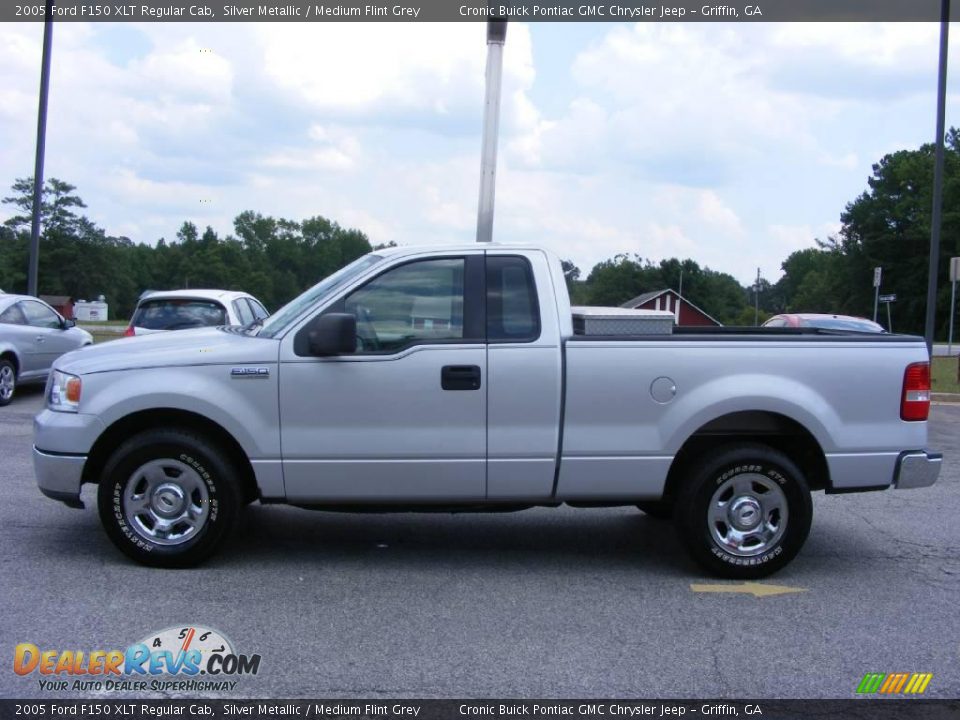 2005 Ford F150 XLT Regular Cab Silver Metallic / Medium Flint Grey Photo #5