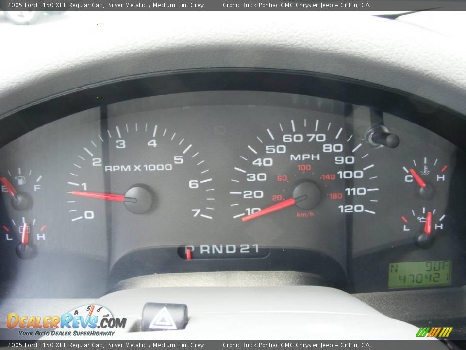 2005 Ford F150 XLT Regular Cab Silver Metallic / Medium Flint Grey Photo #21