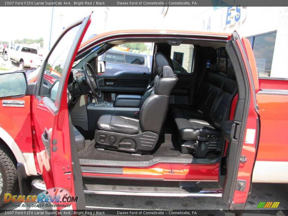 2007 Ford F150 Lariat SuperCab 4x4 Bright Red / Black Photo #9