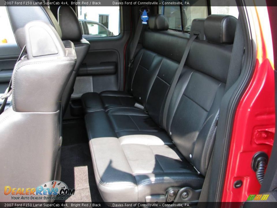 2007 Ford F150 Lariat SuperCab 4x4 Bright Red / Black Photo #10