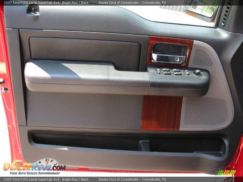 2007 Ford F150 Lariat SuperCab 4x4 Bright Red / Black Photo #13