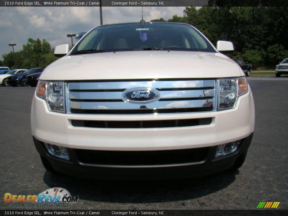 2010 Ford Edge SEL White Platinum Tri-Coat / Camel Photo #7