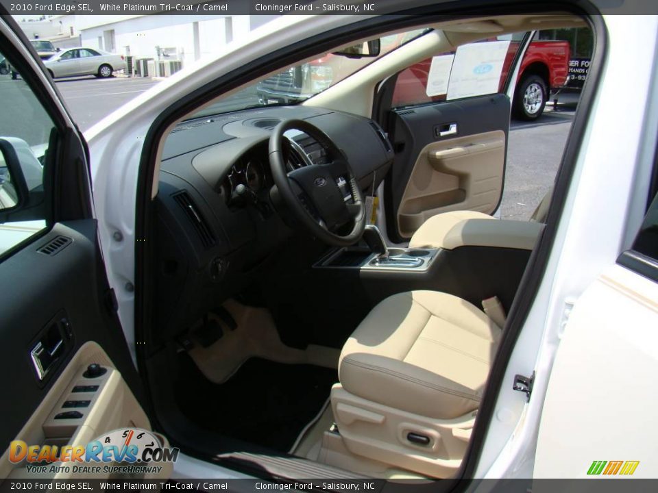 2010 Ford Edge SEL White Platinum Tri-Coat / Camel Photo #8