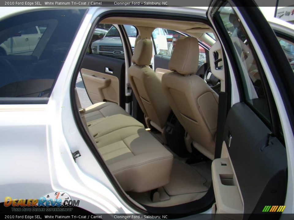 2010 Ford Edge SEL White Platinum Tri-Coat / Camel Photo #12