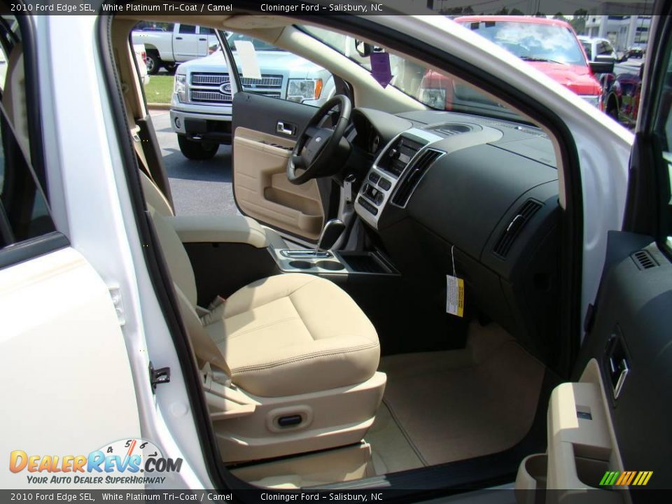 2010 Ford Edge SEL White Platinum Tri-Coat / Camel Photo #13