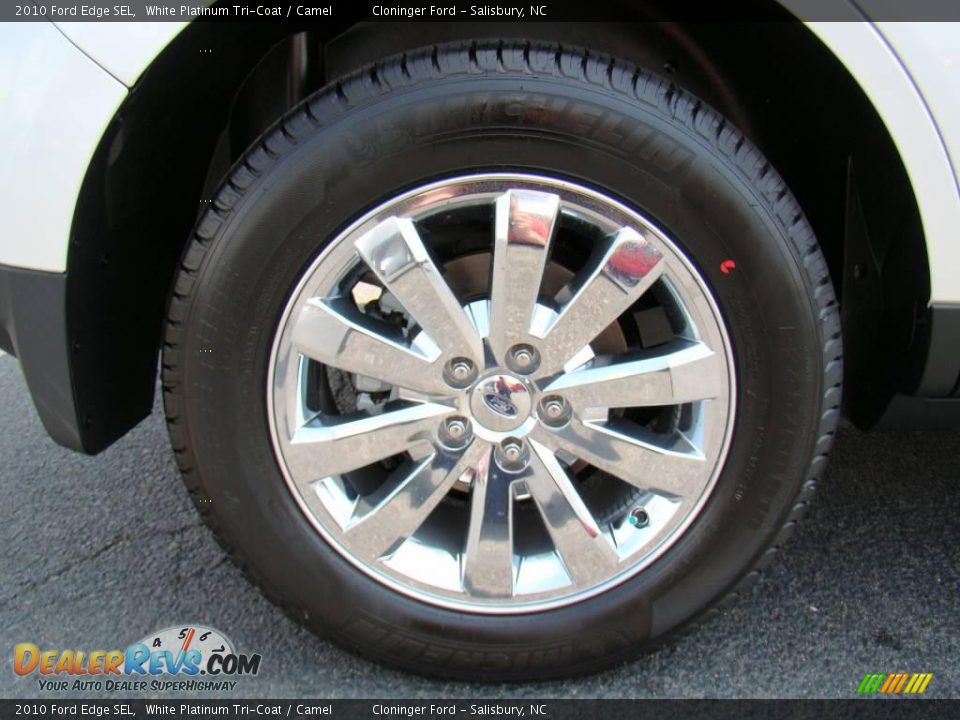 2010 Ford Edge SEL White Platinum Tri-Coat / Camel Photo #16