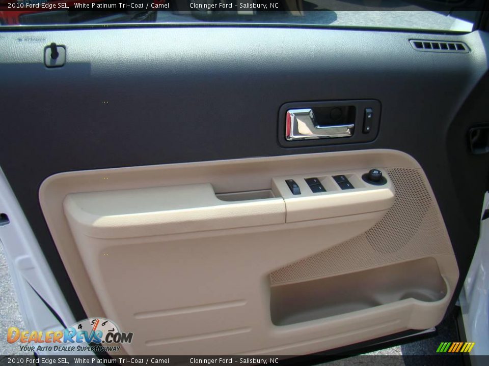 2010 Ford Edge SEL White Platinum Tri-Coat / Camel Photo #18