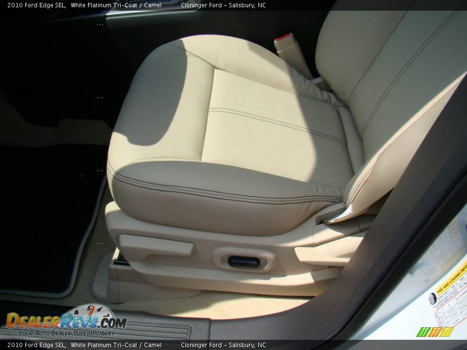 2010 Ford Edge SEL White Platinum Tri-Coat / Camel Photo #19