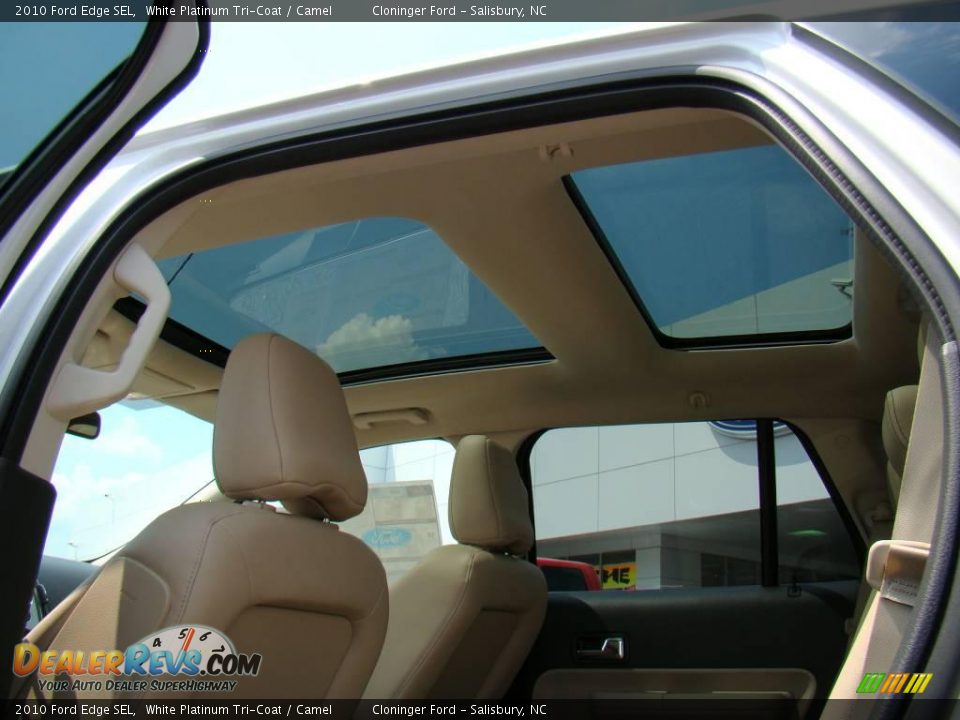 2010 Ford Edge SEL White Platinum Tri-Coat / Camel Photo #20