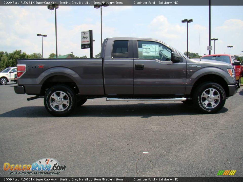 2009 Ford F150 STX SuperCab 4x4 Sterling Grey Metallic / Stone/Medium Stone Photo #2