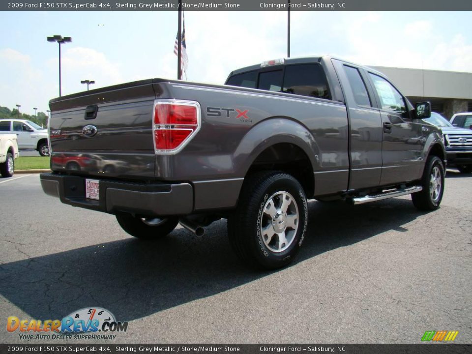 2009 Ford F150 STX SuperCab 4x4 Sterling Grey Metallic / Stone/Medium Stone Photo #3