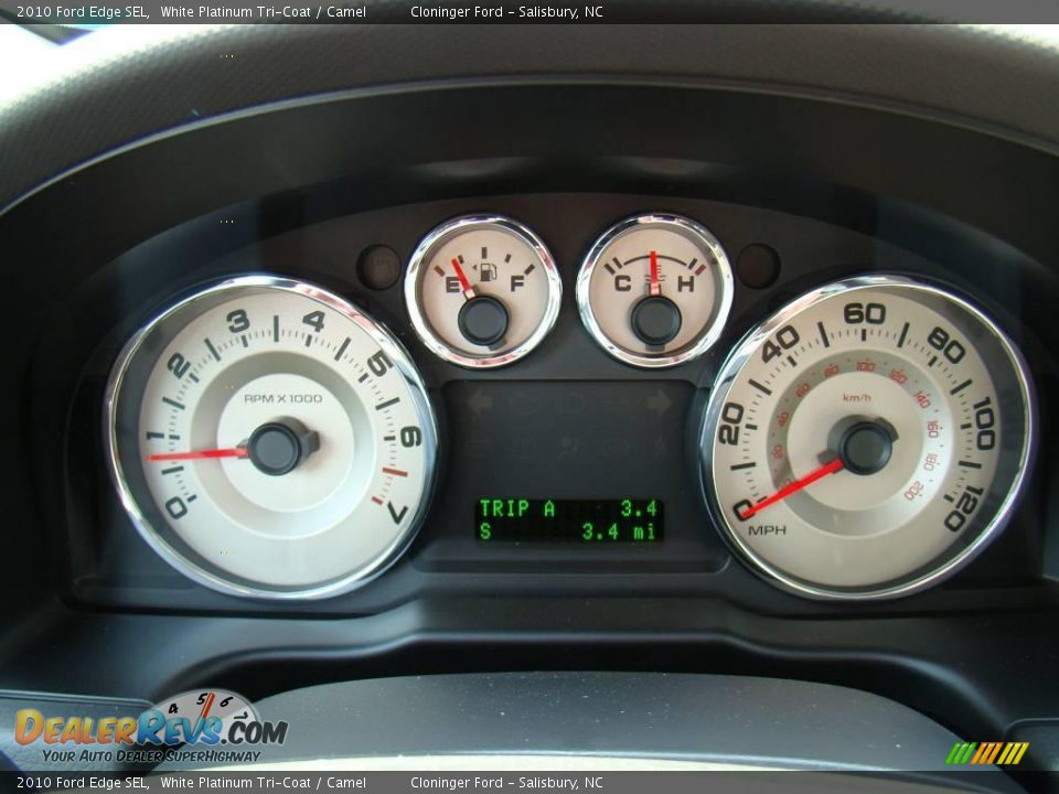 2010 Ford Edge SEL White Platinum Tri-Coat / Camel Photo #22