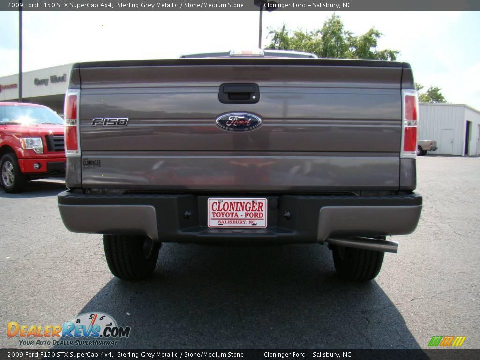 2009 Ford F150 STX SuperCab 4x4 Sterling Grey Metallic / Stone/Medium Stone Photo #4