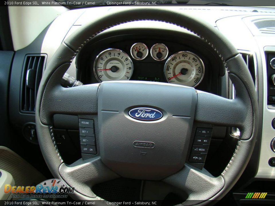 2010 Ford Edge SEL White Platinum Tri-Coat / Camel Photo #23