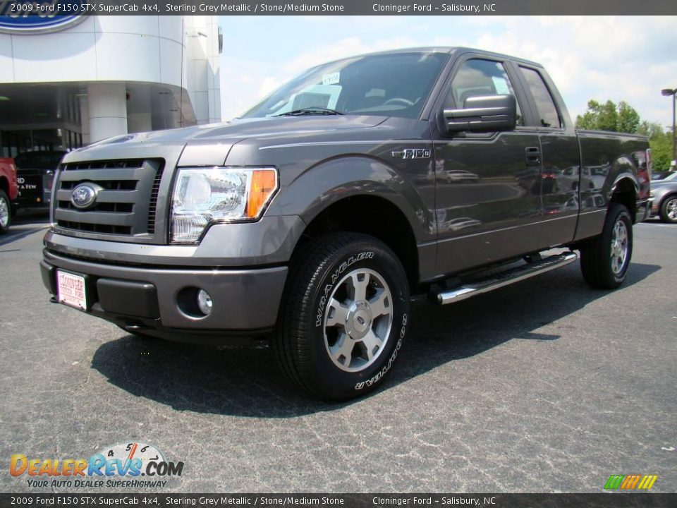 2009 Ford F150 STX SuperCab 4x4 Sterling Grey Metallic / Stone/Medium Stone Photo #6