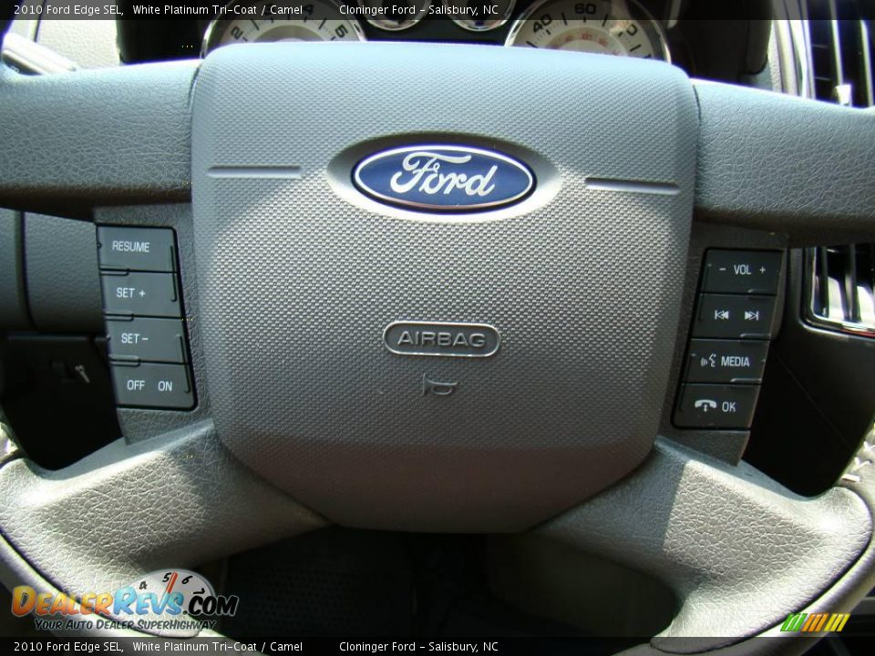 2010 Ford Edge SEL White Platinum Tri-Coat / Camel Photo #30