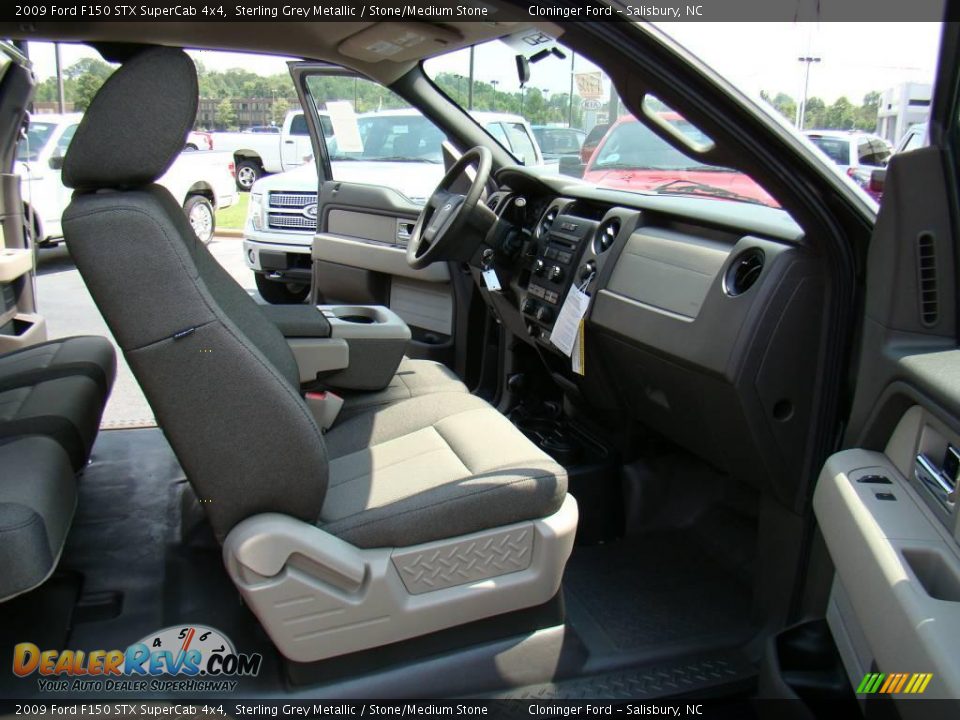 2009 Ford F150 STX SuperCab 4x4 Sterling Grey Metallic / Stone/Medium Stone Photo #11
