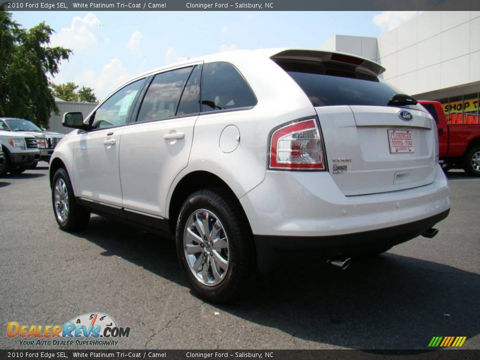 2010 Ford Edge SEL White Platinum Tri-Coat / Camel Photo #31