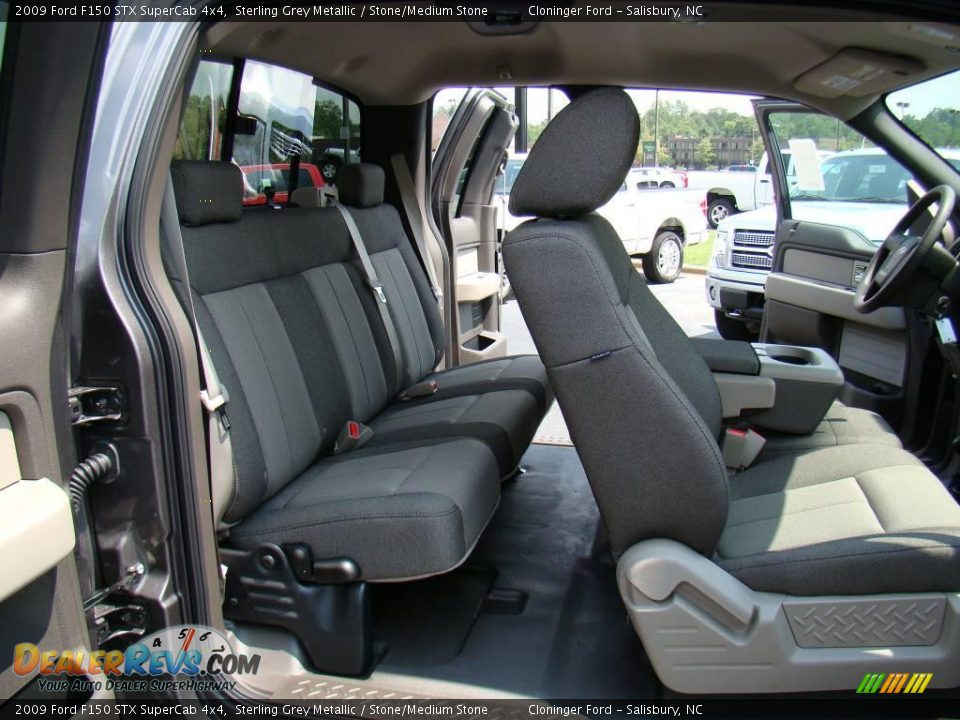 2009 Ford F150 STX SuperCab 4x4 Sterling Grey Metallic / Stone/Medium Stone Photo #12