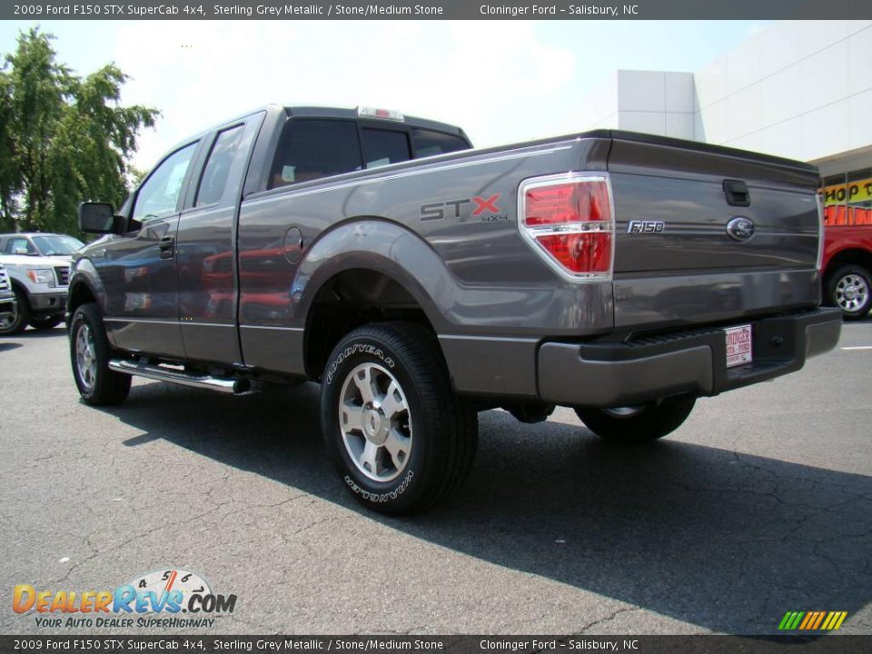 2009 Ford F150 STX SuperCab 4x4 Sterling Grey Metallic / Stone/Medium Stone Photo #25