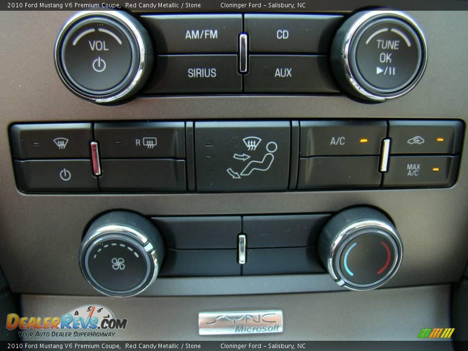2010 Ford Mustang V6 Premium Coupe Red Candy Metallic / Stone Photo #19