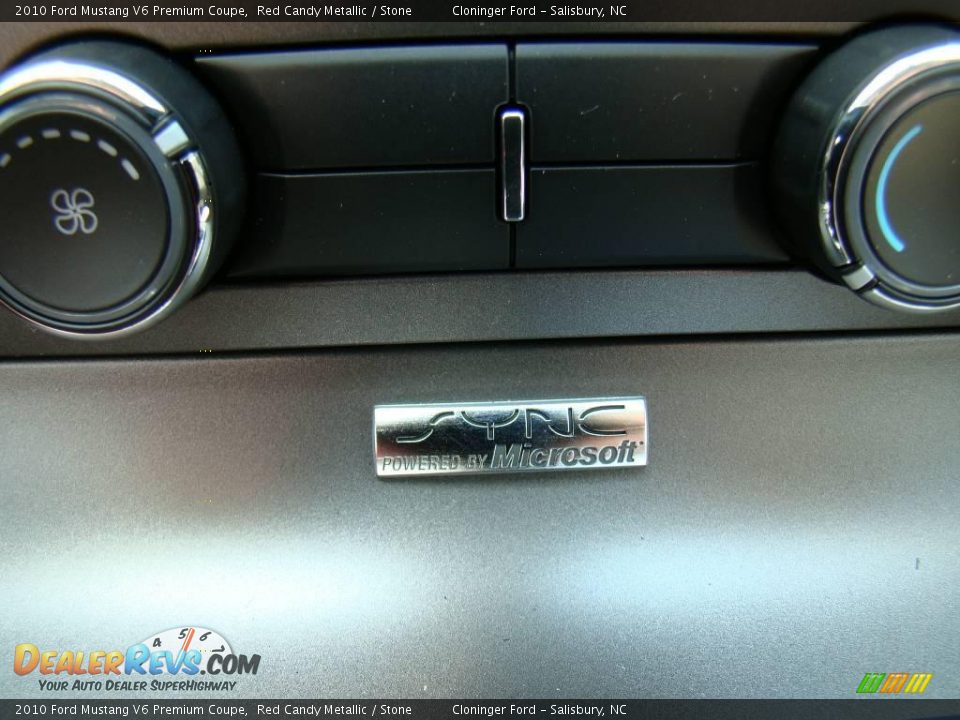 2010 Ford Mustang V6 Premium Coupe Red Candy Metallic / Stone Photo #20