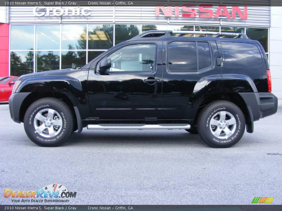 2010 Nissan Xterra S Super Black / Gray Photo #1