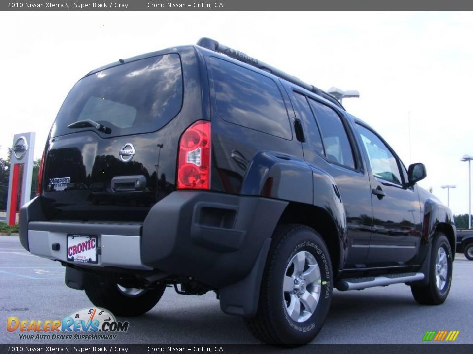2010 Nissan Xterra S Super Black / Gray Photo #6