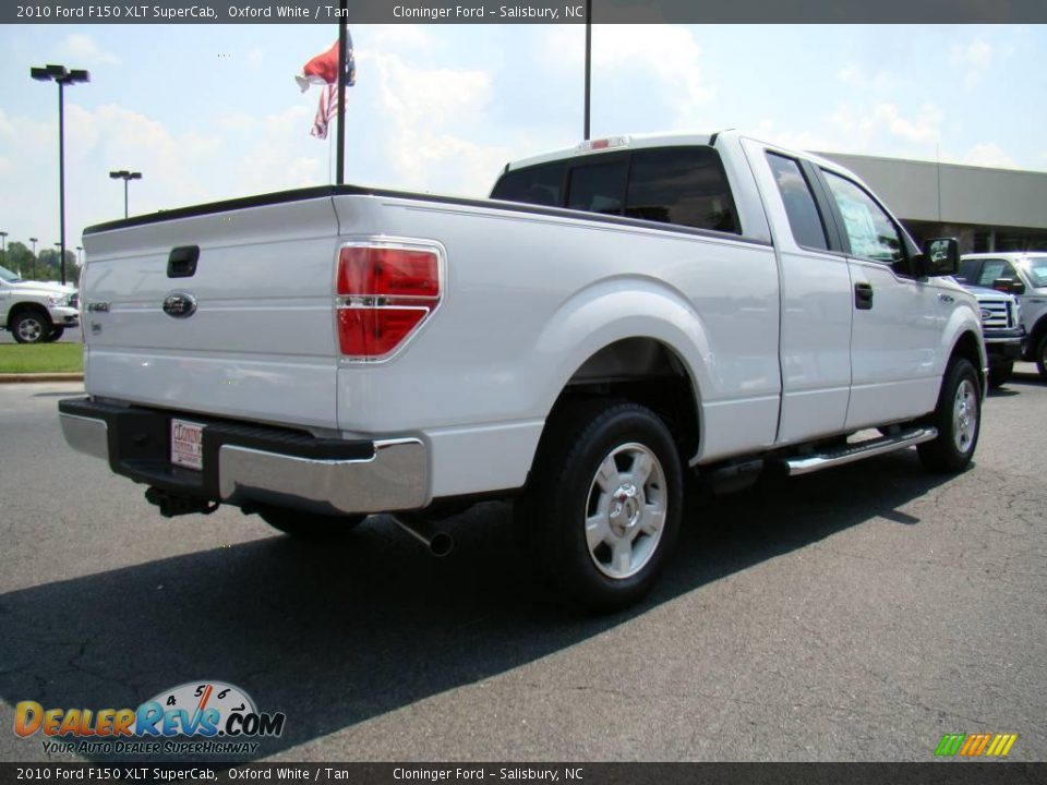2010 Ford F150 XLT SuperCab Oxford White / Tan Photo #3