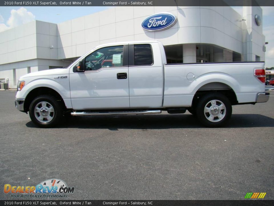 2010 Ford F150 XLT SuperCab Oxford White / Tan Photo #5