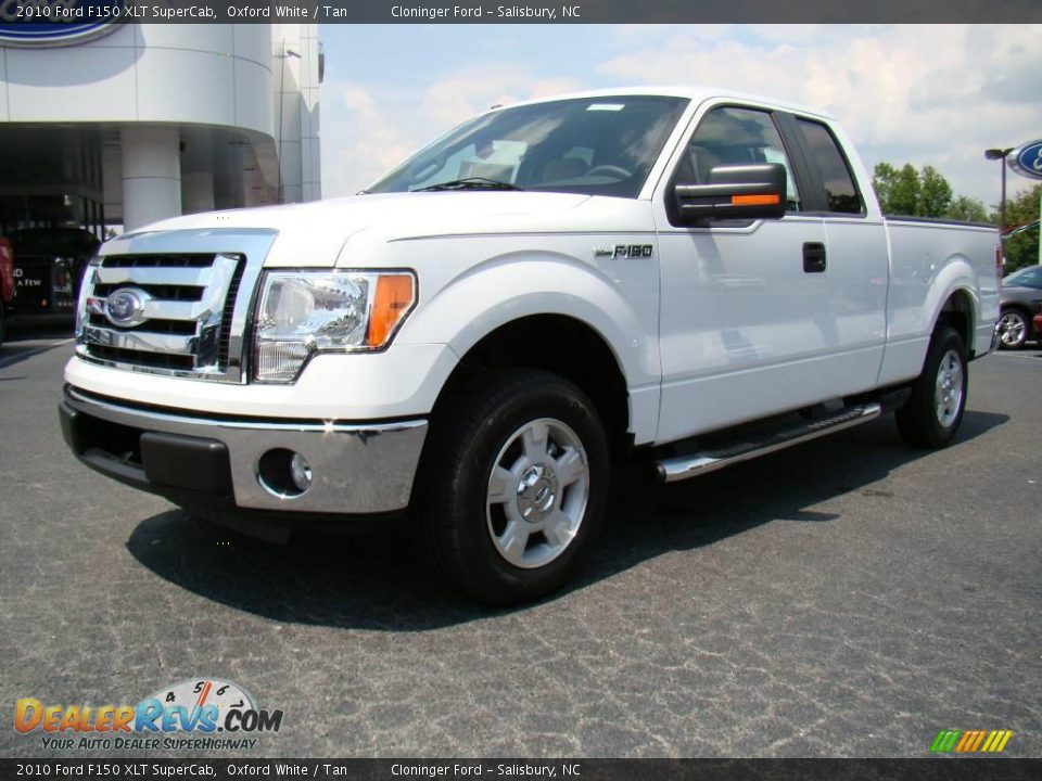 2010 Ford F150 XLT SuperCab Oxford White / Tan Photo #6