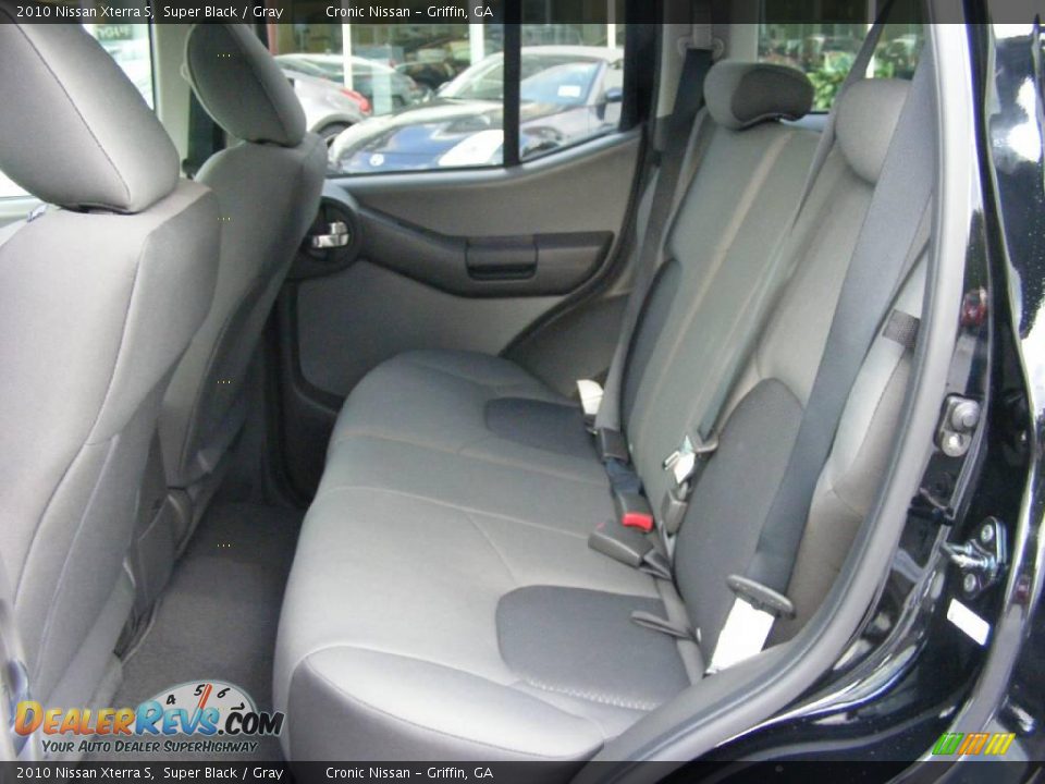 2010 Nissan Xterra S Super Black / Gray Photo #12