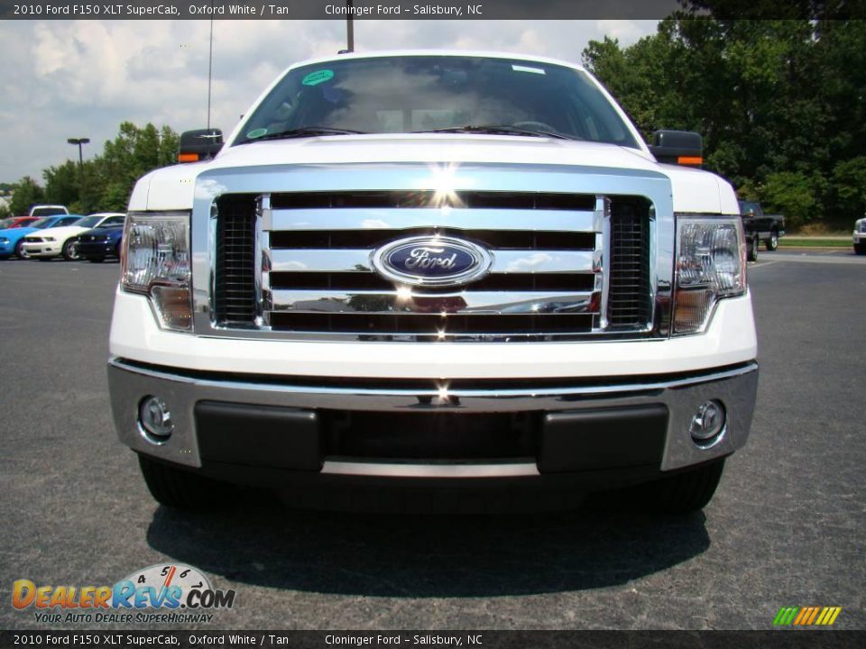 2010 Ford F150 XLT SuperCab Oxford White / Tan Photo #7