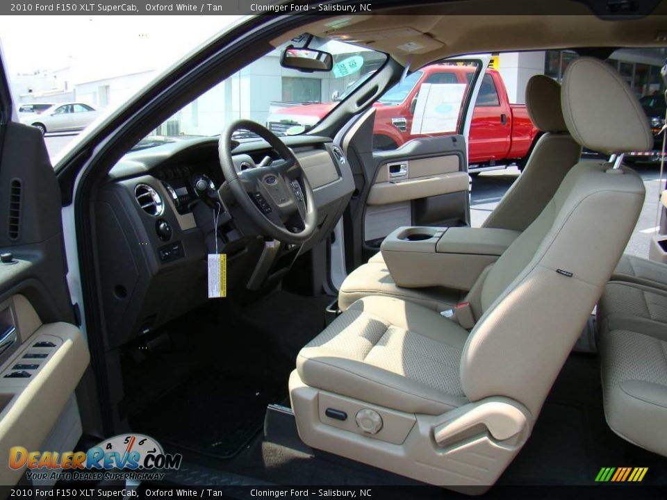 2010 Ford F150 XLT SuperCab Oxford White / Tan Photo #8