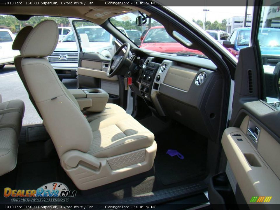2010 Ford F150 XLT SuperCab Oxford White / Tan Photo #11