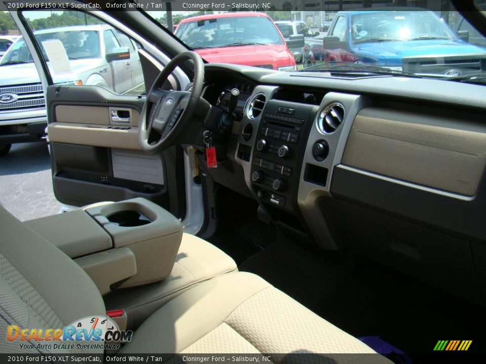 2010 Ford F150 XLT SuperCab Oxford White / Tan Photo #13