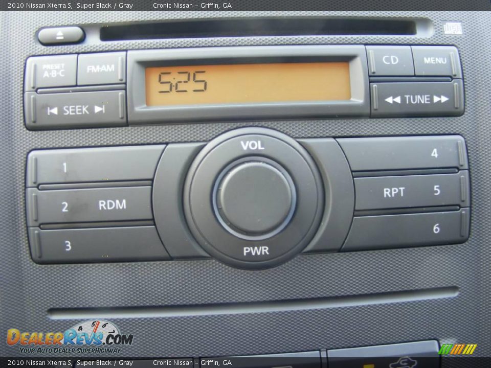 2010 Nissan Xterra S Super Black / Gray Photo #19
