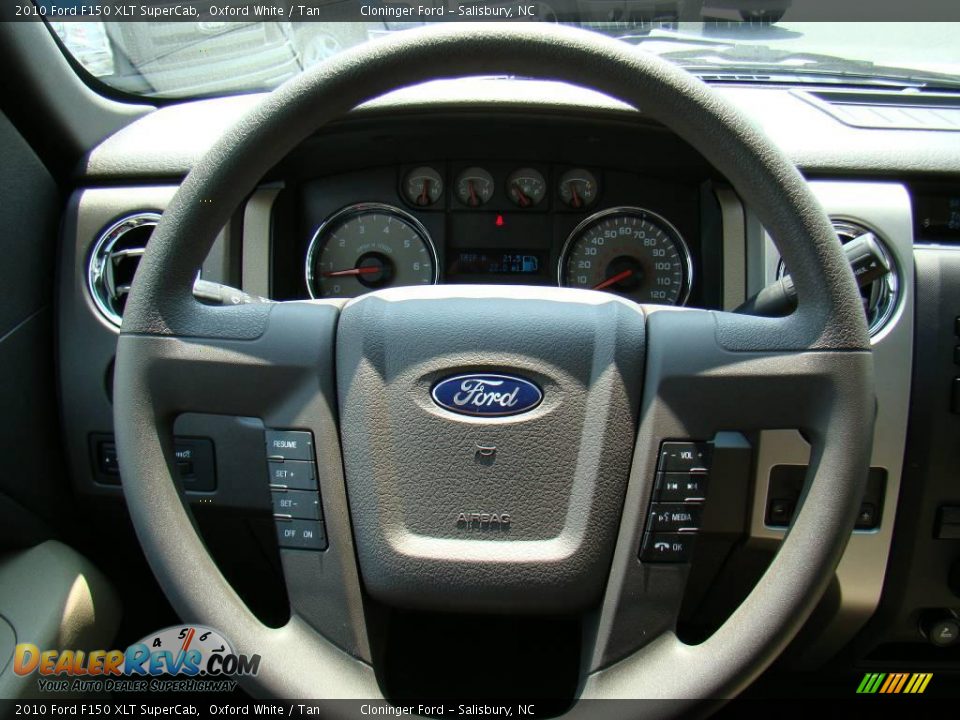 2010 Ford F150 XLT SuperCab Oxford White / Tan Photo #20