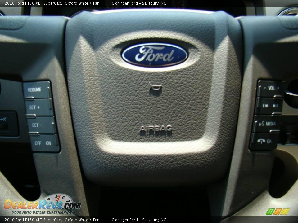 2010 Ford F150 XLT SuperCab Oxford White / Tan Photo #28