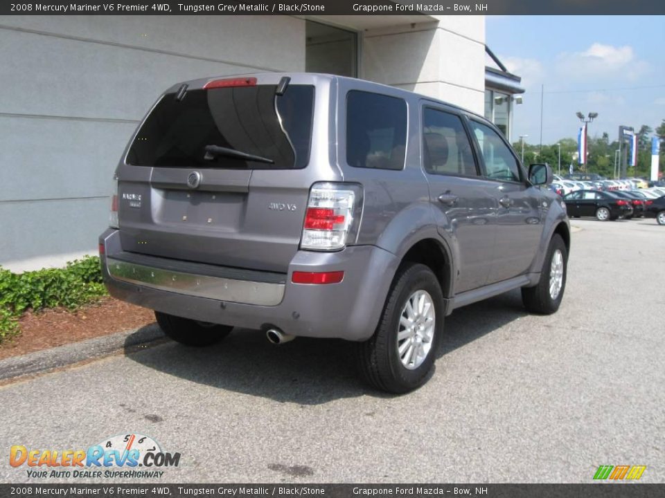 2008 Mercury Mariner V6 Premier 4WD Tungsten Grey Metallic / Black/Stone Photo #3