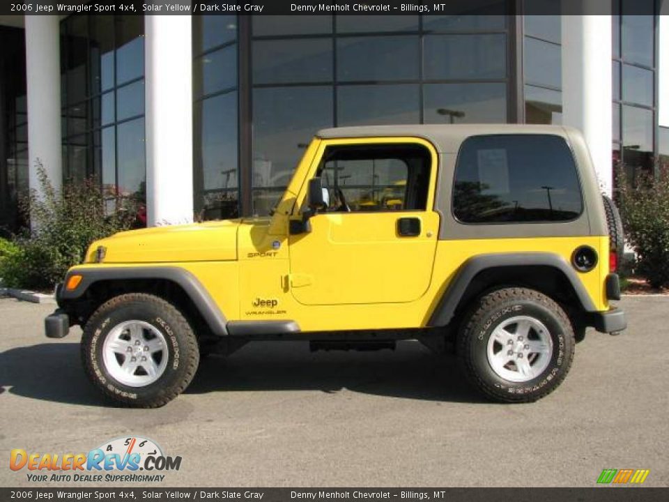 2006 Jeep Wrangler Sport 4x4 Solar Yellow / Dark Slate Gray Photo #1